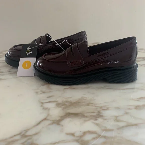 Art Class Girls Celia Slip-On Loafers Burgundy Size 1 - NWT - Picture 3 of 6